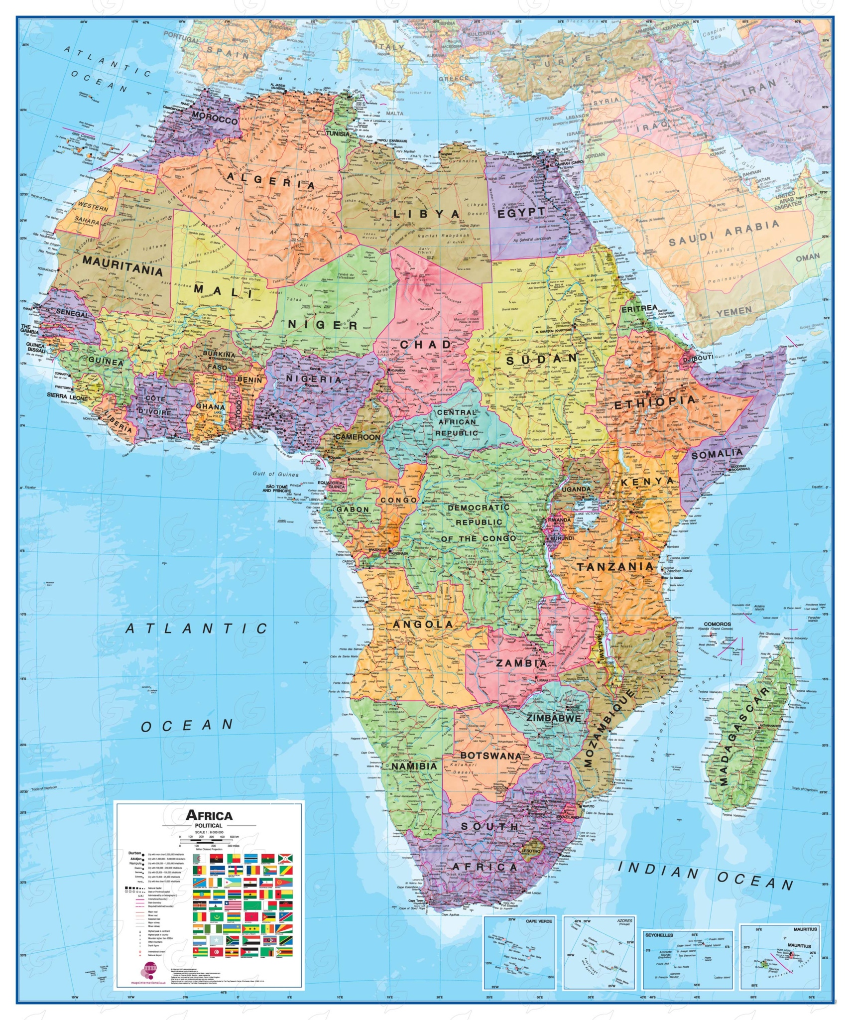 Maps International Aafrika Regio