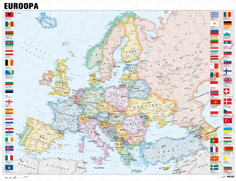 Euroopa poliitiline kaart - Regio